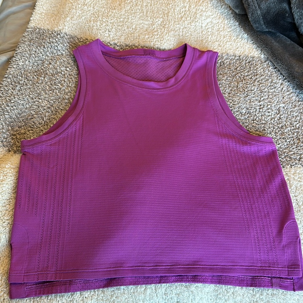 Vivid Plum Lululemon Train To Be Tank.